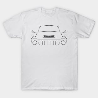 Studebaker Transtar classic 1950s pickup truck black outline T-Shirt